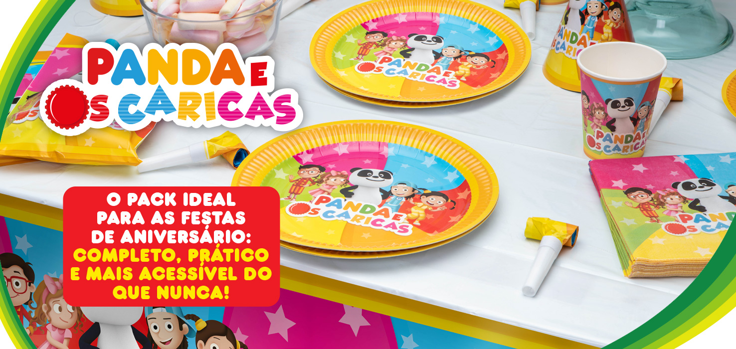 packs Festas de Aniversário - Panda e os Caricas 