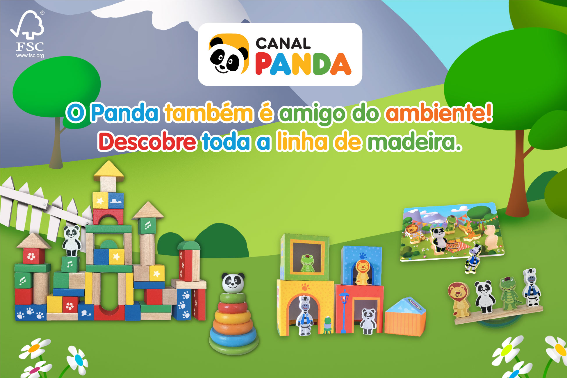 Panda - Linha de Madeira
