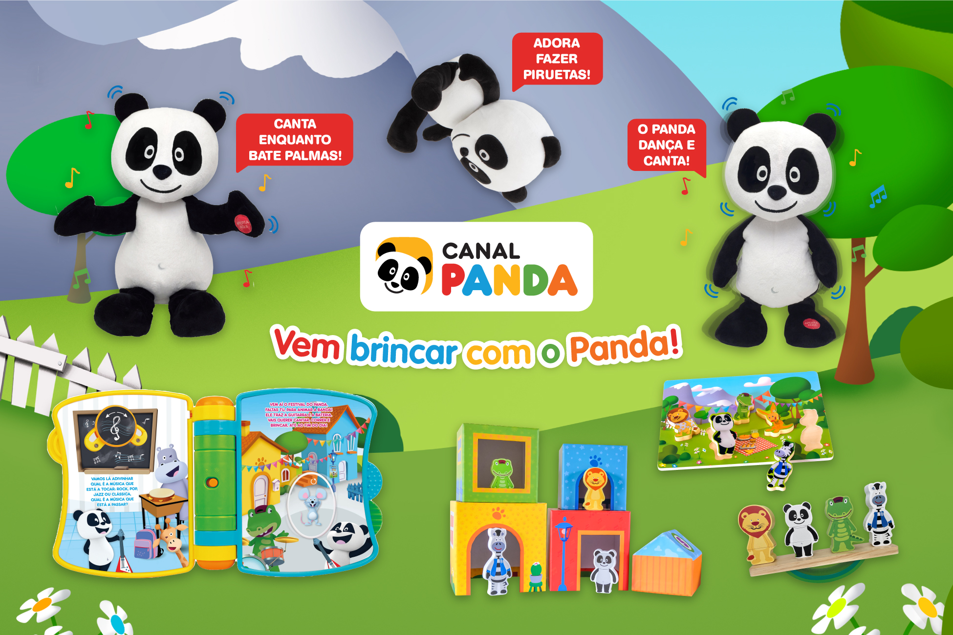 Vem brincar com o Panda